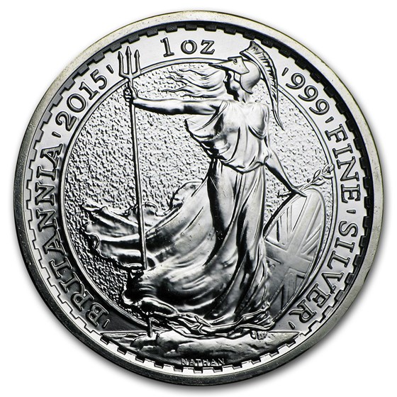 2015 1 oz Silver Britannia BU (w/Year of the Sheep Privy Mark) 2015 1 oz Silver Britannia BU (w/Year of the Sheep Privy Mark)